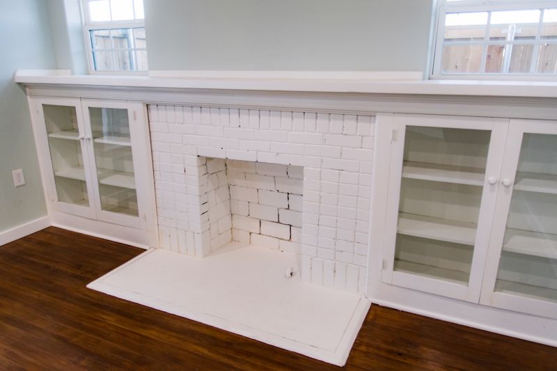 Fireplace Cabinet Installation in Durham, NC