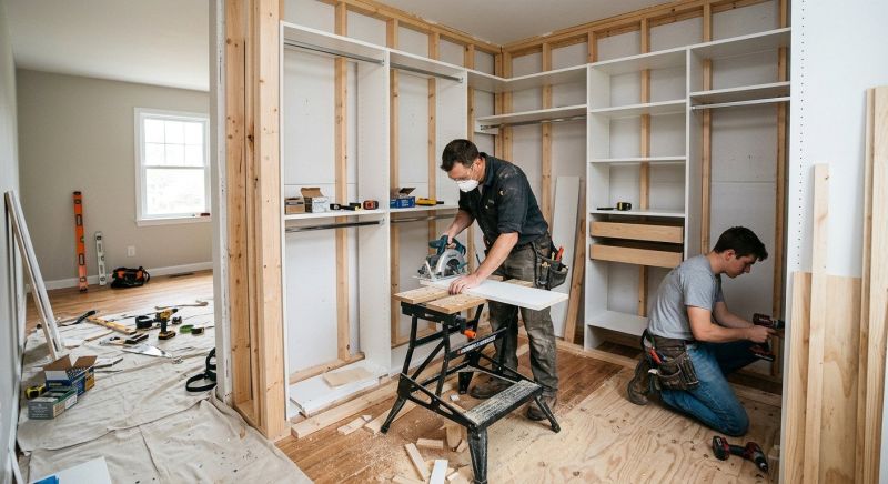 Mudroom Closet Installation in Raleigh, NC