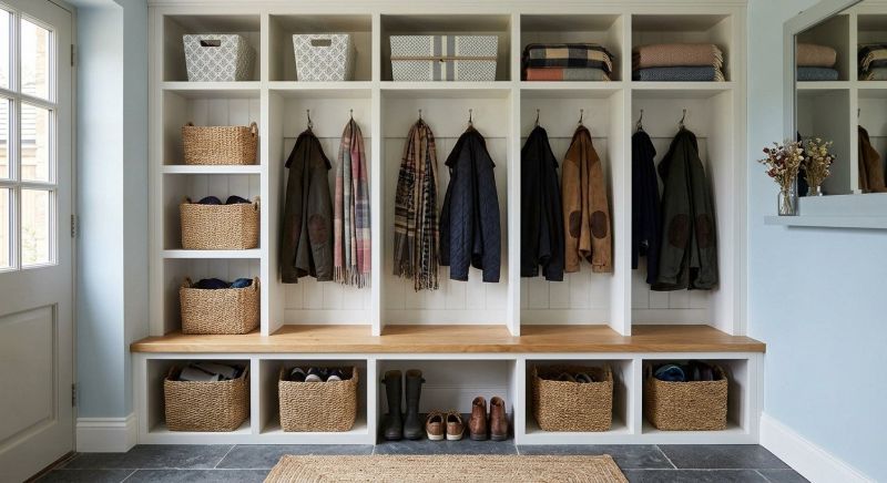 Mudroom Shelving Installation in Greensboro, NC